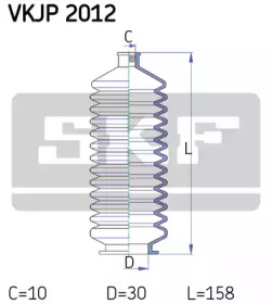 Гофрированный кожух / прокладки SKF для RENAULT RAPID Фургон (F40_, G40_) 1.4 (F402)